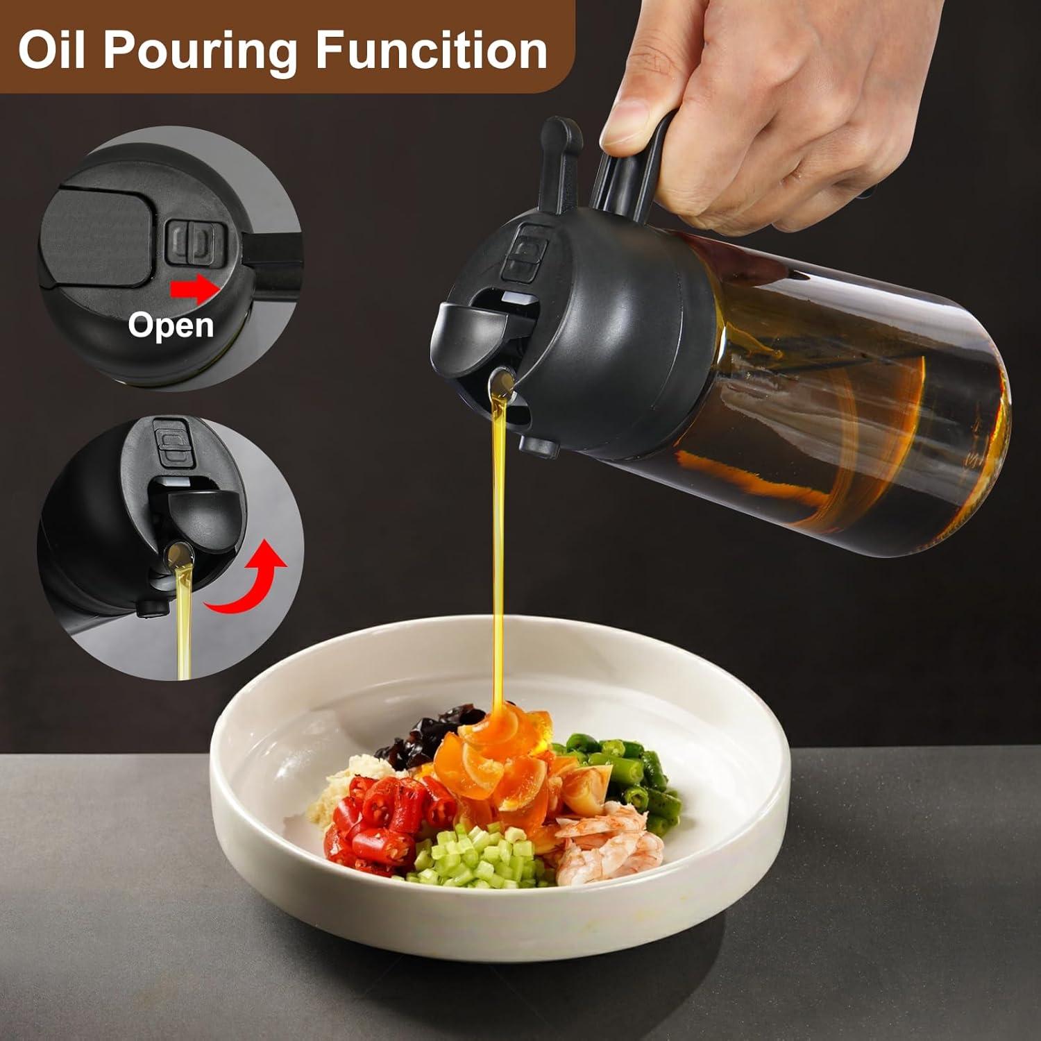 Botella dispensadora de aceite ámbar 470ml ROCIRLAB - Versátil