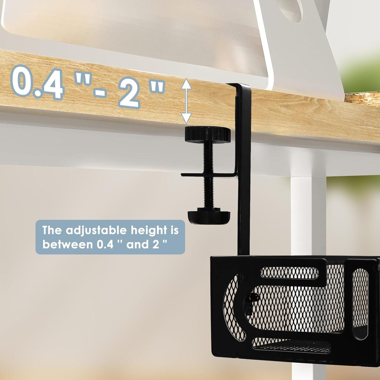 Bandeja de Gestión de Cables Bajo Escritorio Flyflower Negra