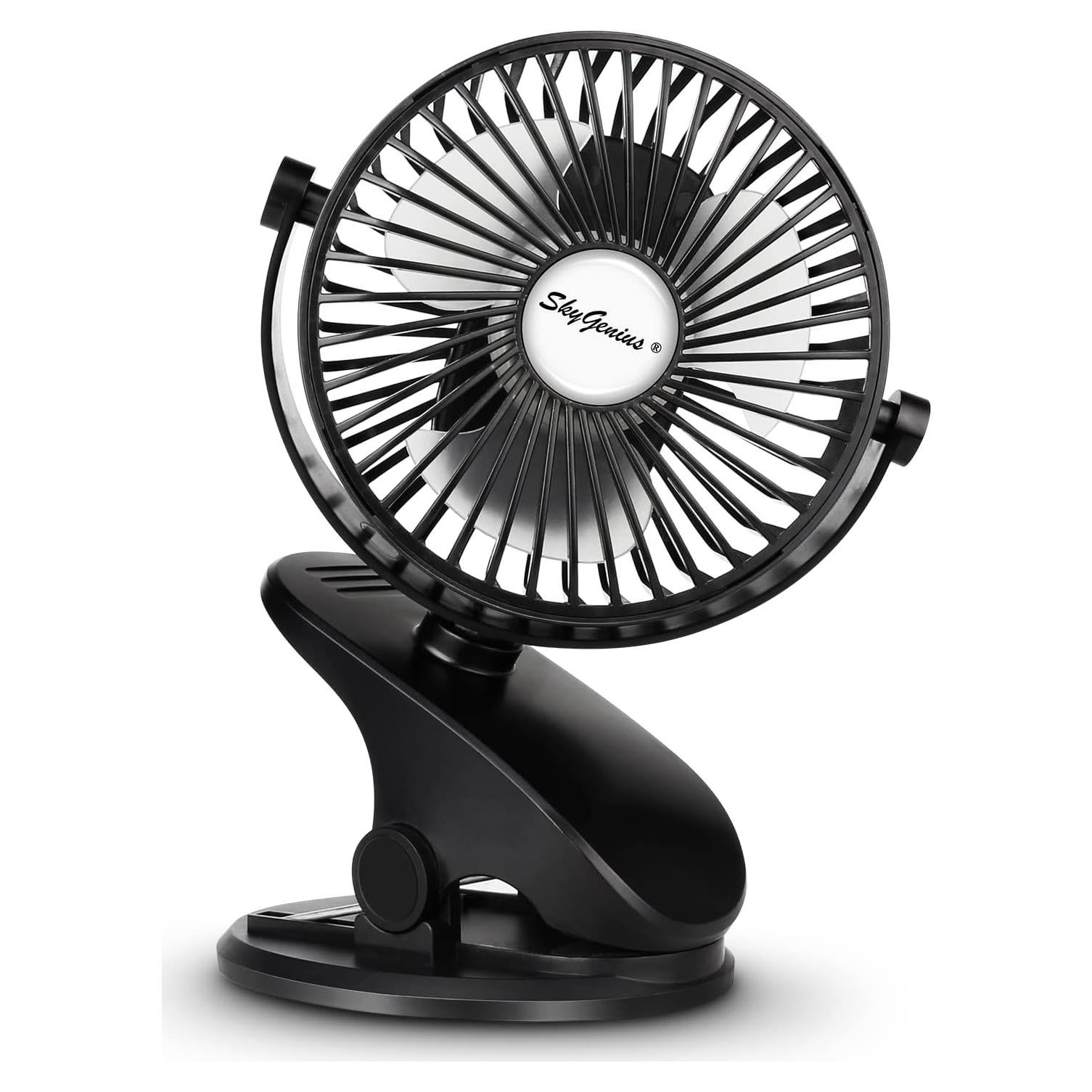 Ventilador Portátil Recargable SkyGenius con Clip 3 Velocidades