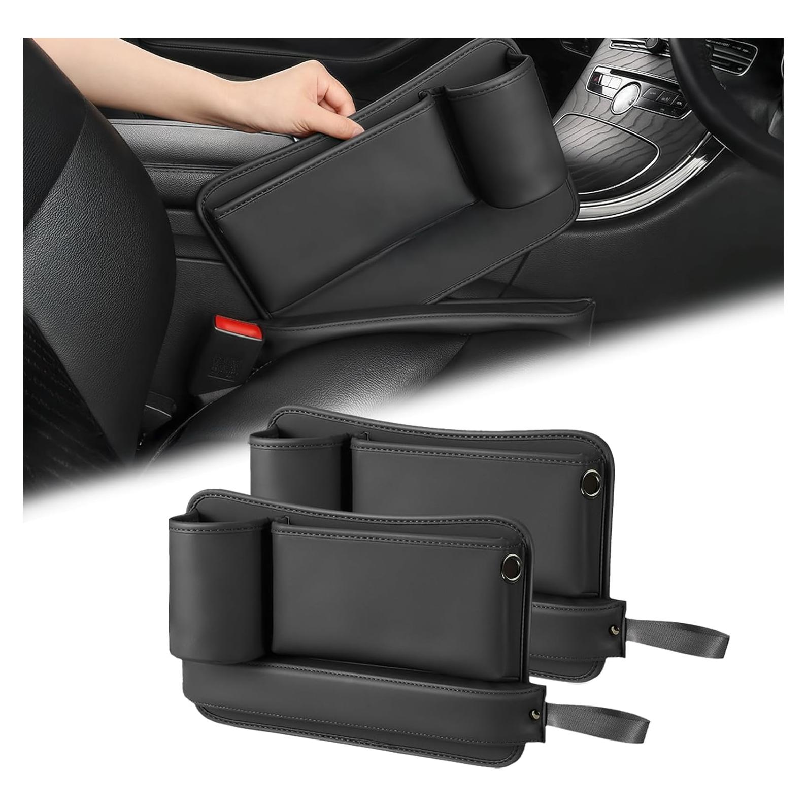 Relleno Organizador de Espacio entre Asientos Semtomn 2 Pack Negro