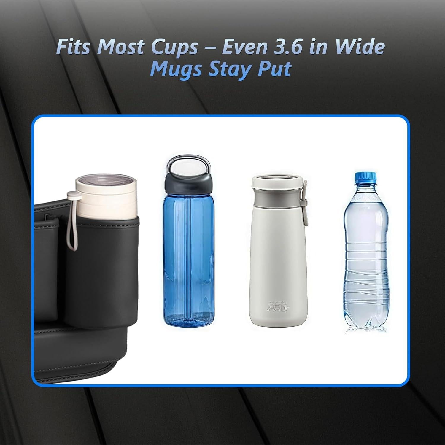 Relleno Organizador de Espacio entre Asientos Semtomn 2 Pack Negro