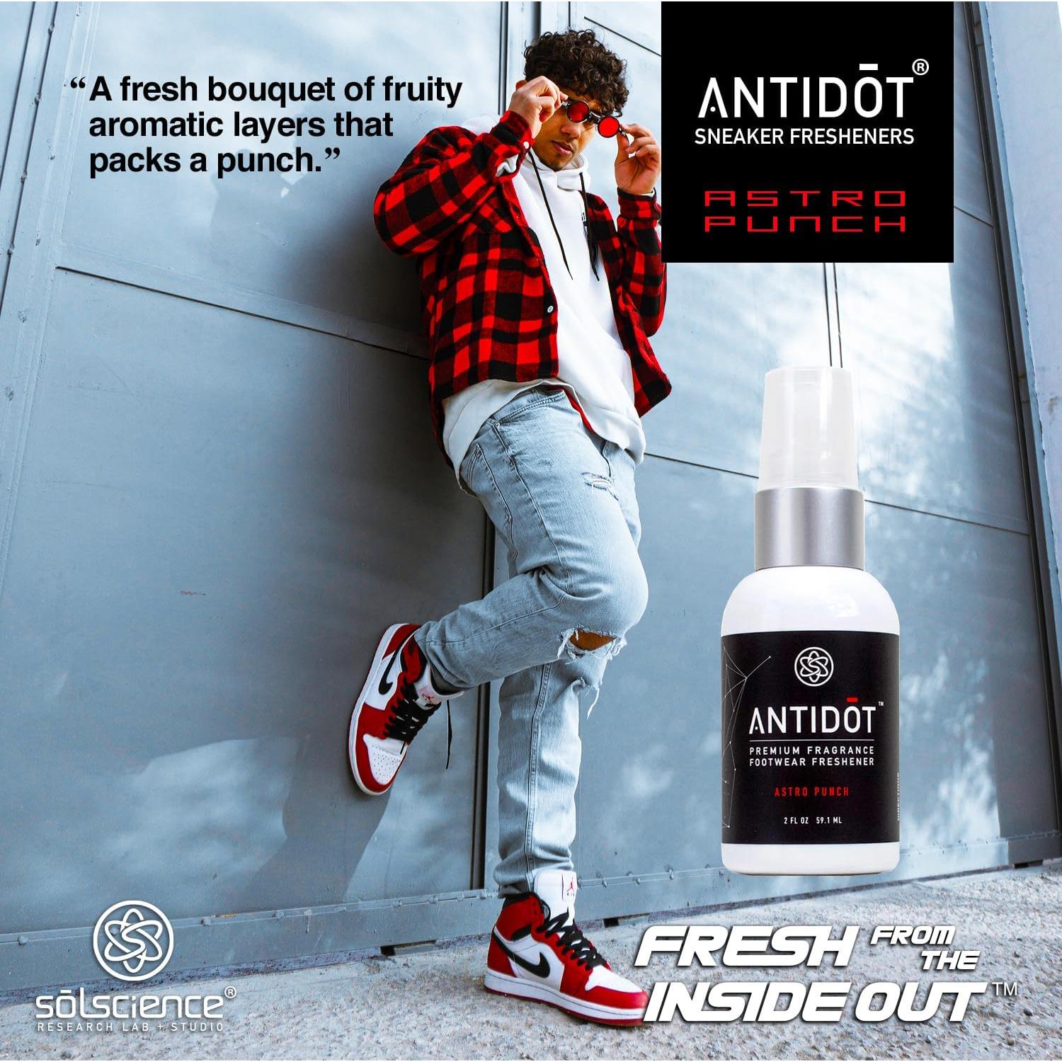 Desodorante para Zapatillas ANTIDOT 2oz - Fragancia Astro Punch