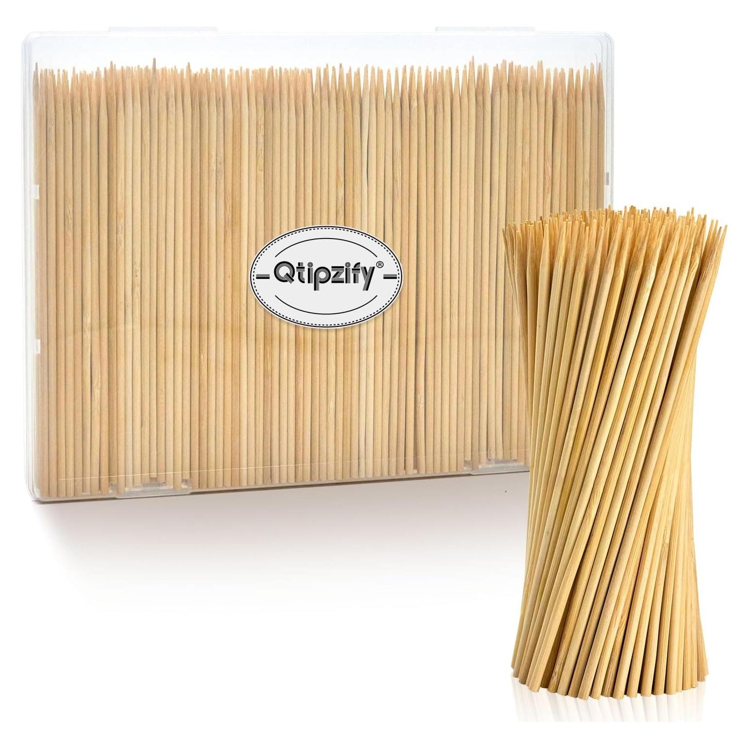 300 Pinchos de Madera 15 cm Youchuanghui para BBQ y Aperitivos