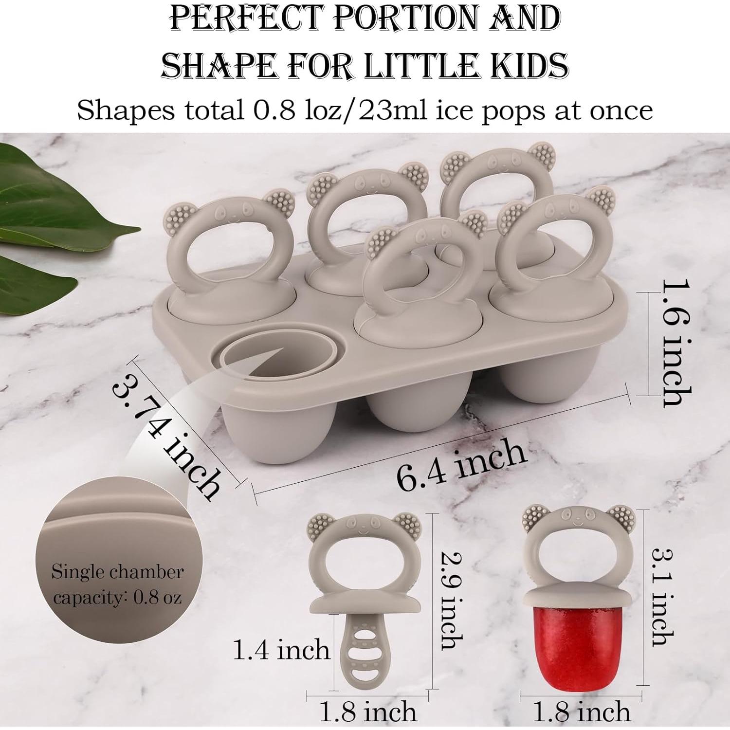 Molde de Paletas de Silicona Sakolla para Niños 6 Cavidades