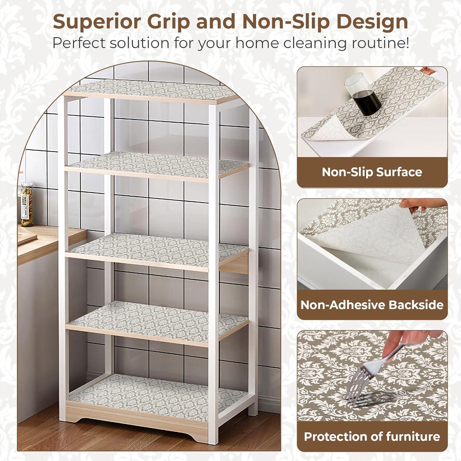 Forro de Estante Antideslizante Coavas 30.48x299.72cm Beige