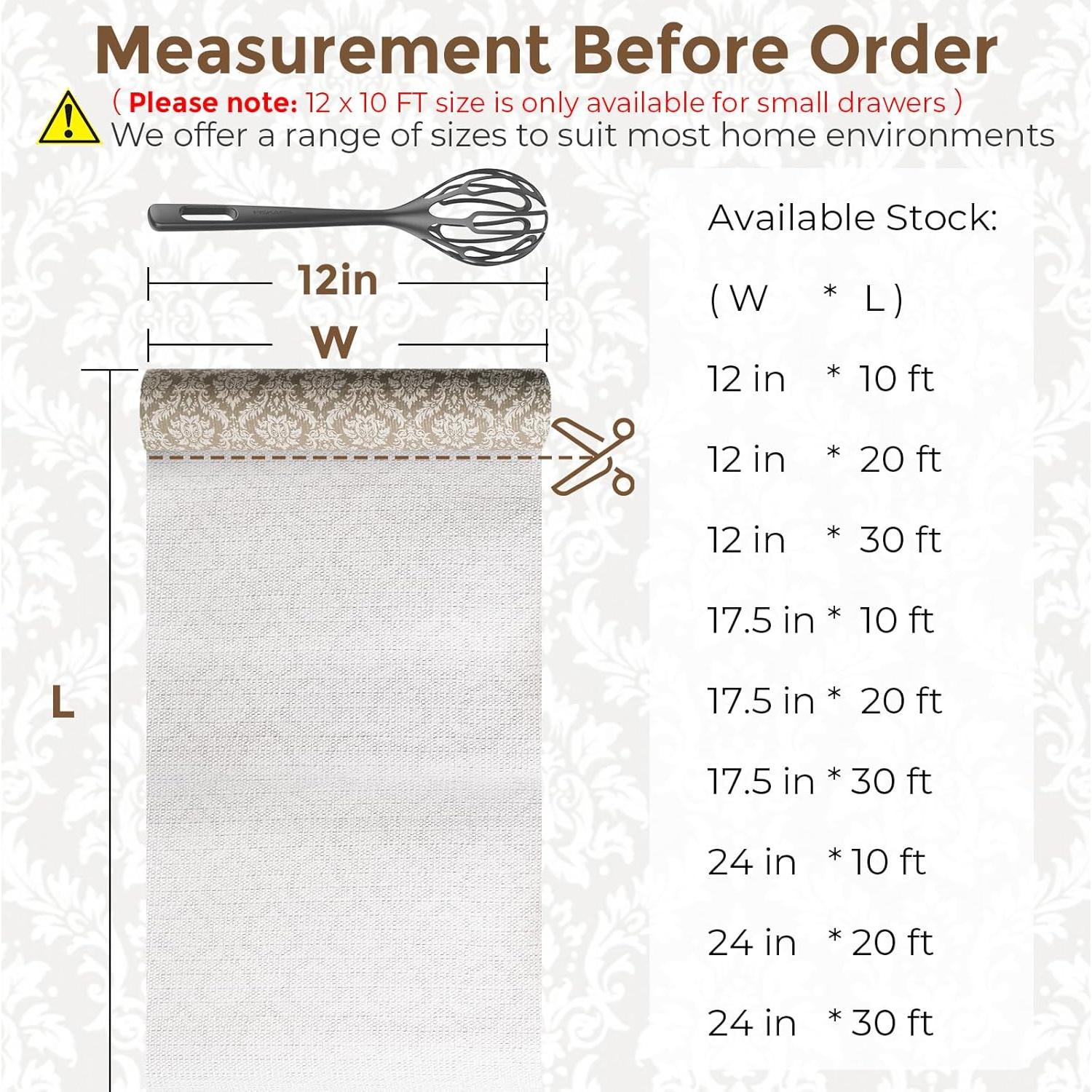 Forro de Estante Antideslizante Coavas 30.48x299.72cm Beige