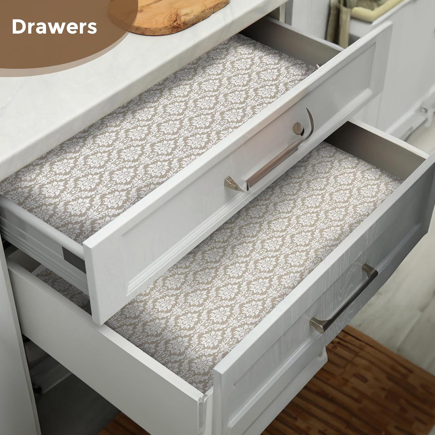 Forro de Estante Antideslizante Coavas 30.48x299.72cm Beige