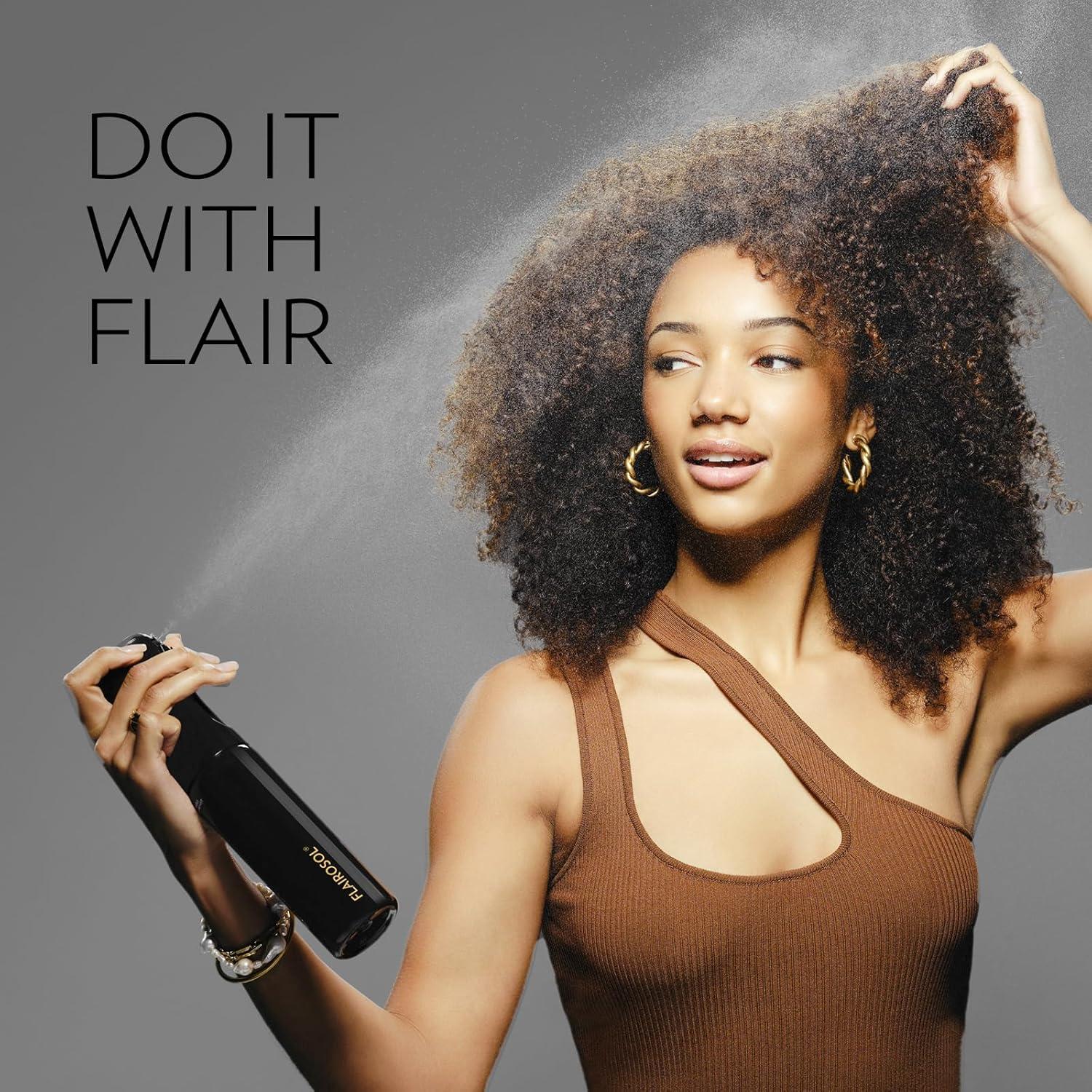 Botella de Spray Flairosol 300ml Negra con Nebulizador Ultra Fino