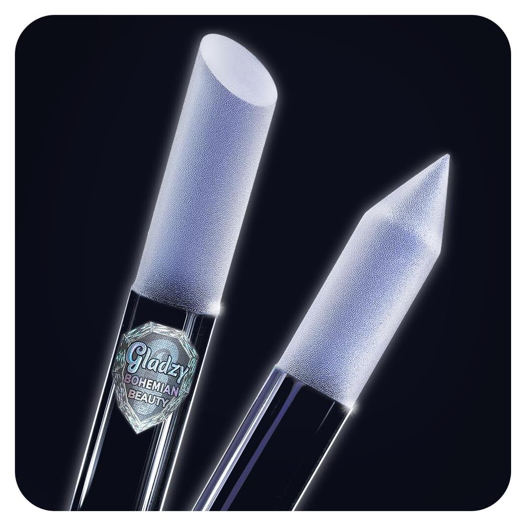 Empujador de Cutículas de Cristal Gladzy - Lima Profesional 16cm