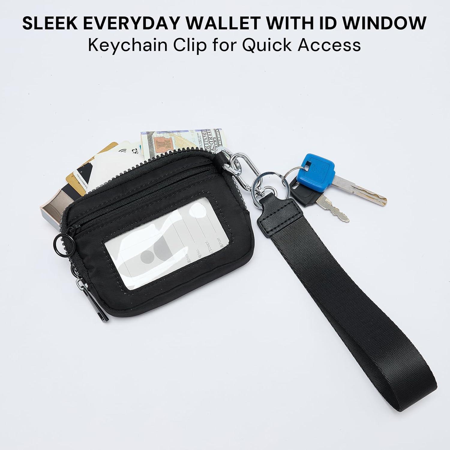 Cartera YDF Iris para Mujeres con Llavero y Ventana ID