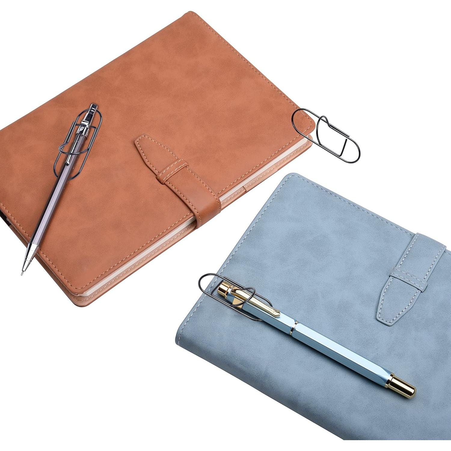 Clip de bolígrafo Wisdompro, acero inoxidable, paquete de 12