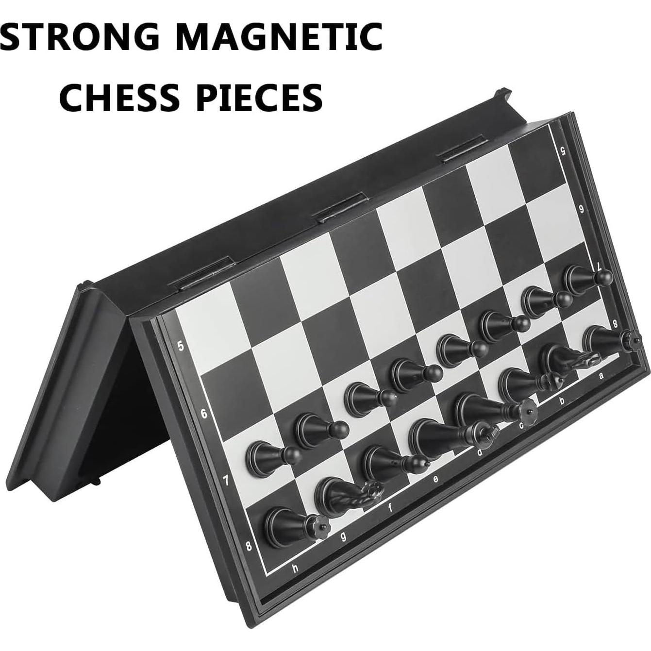 Juego de Ajedrez Magnético Portátil ZeJlo 19.81 cm Plegable