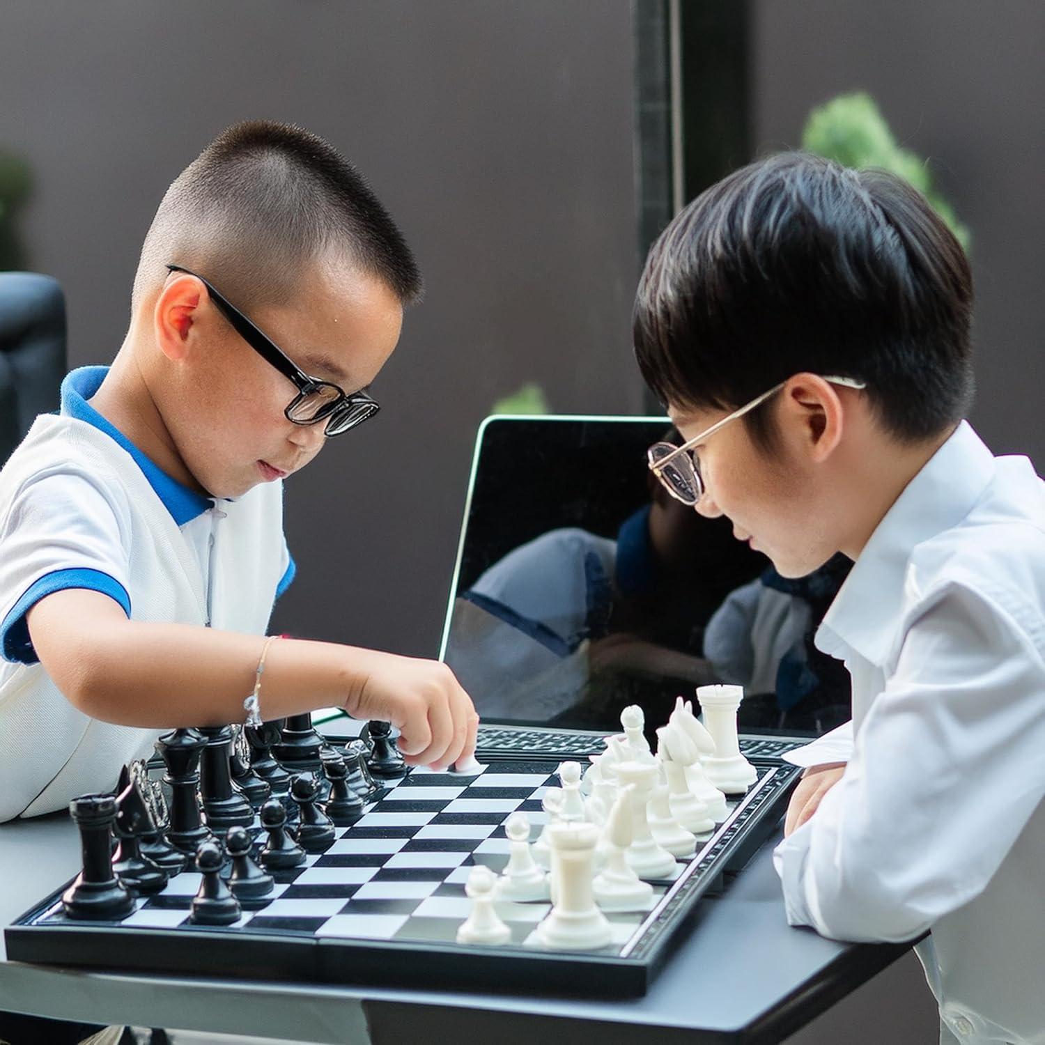 Juego de Ajedrez Magnético Portátil ZeJlo 19.81 cm Plegable