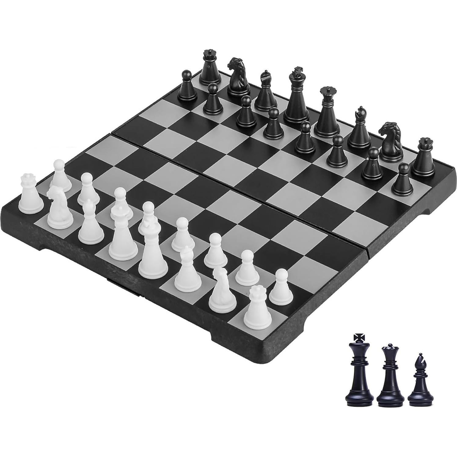 Juego de Ajedrez Magnético Portátil ZeJlo 19.81 cm Plegable