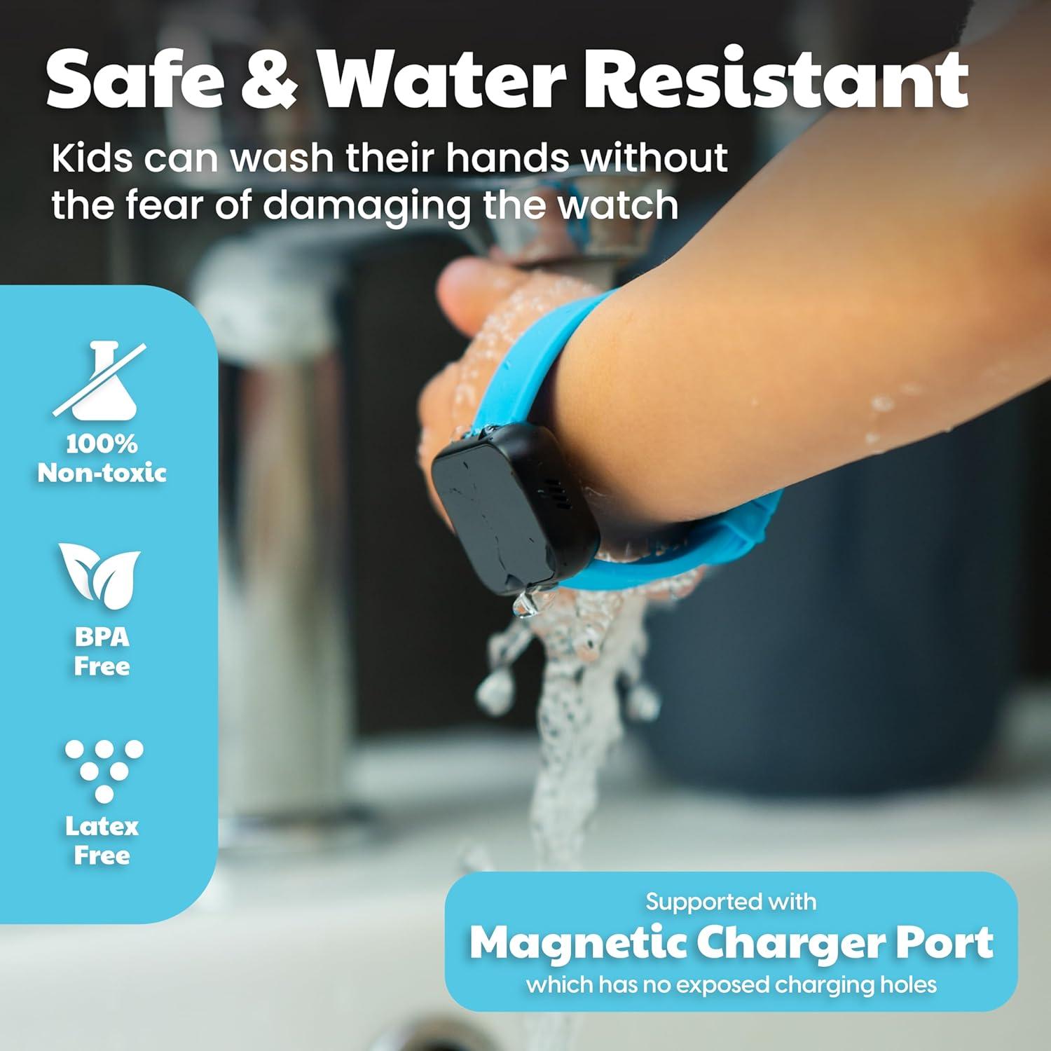 Reloj de Entrenamiento para Niños V2 - Resistente al Agua Azul