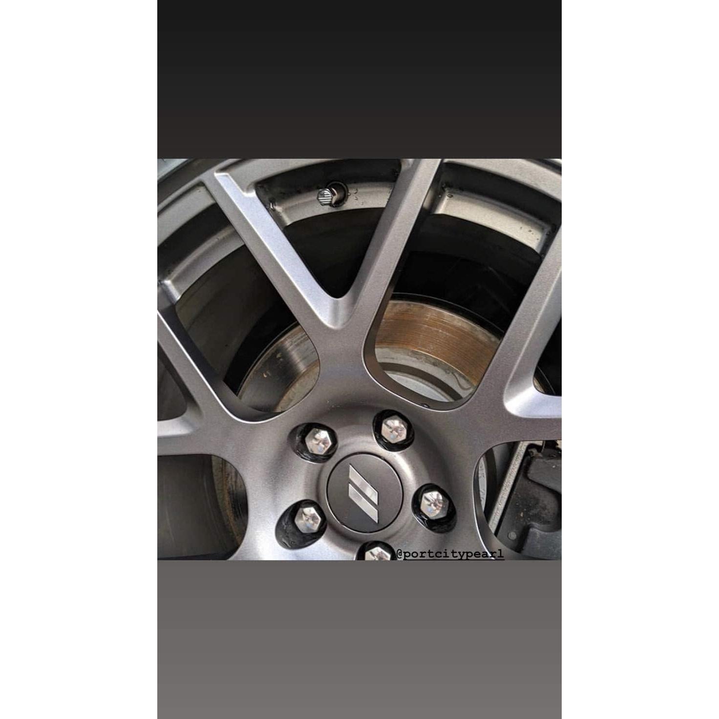 Tapas de Válvula de Neumático Tactilian 4 Pack - Aluminio Negro Mate