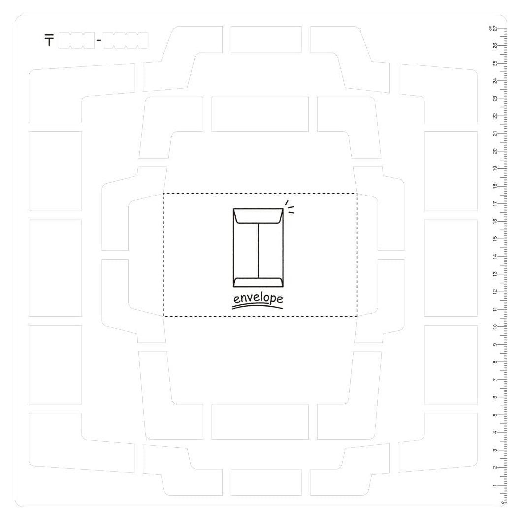 Plantilla de Sobre Kuretake Japonesa - 4 Tamaños