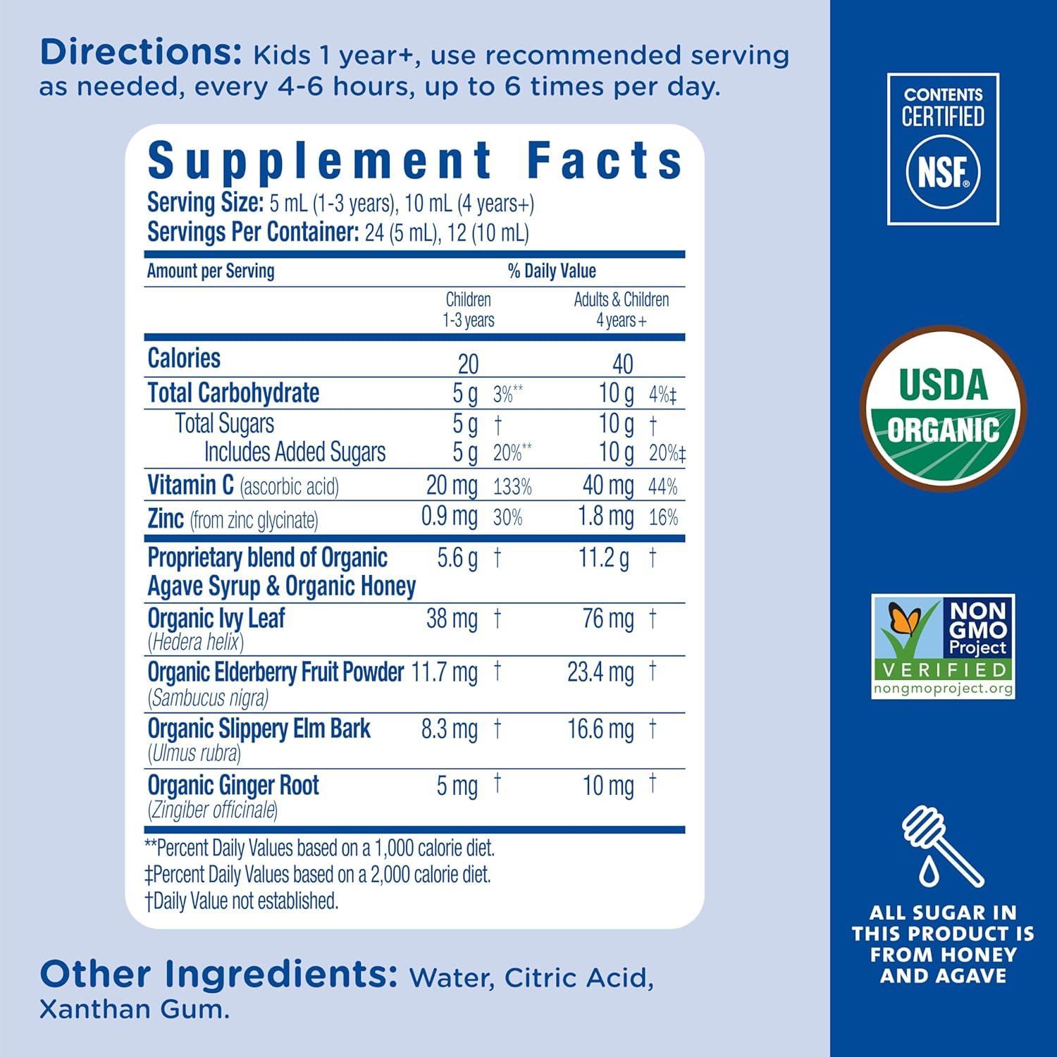 Jarabe orgánico para la tos Mommy's Bliss 118 ml - Niños