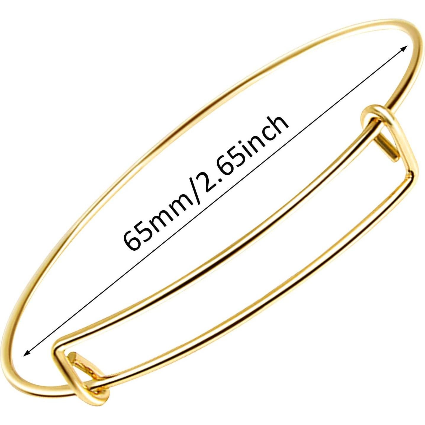 Kit de Pulseras DIY UPINS 30 Pcs Doradas con Encantos