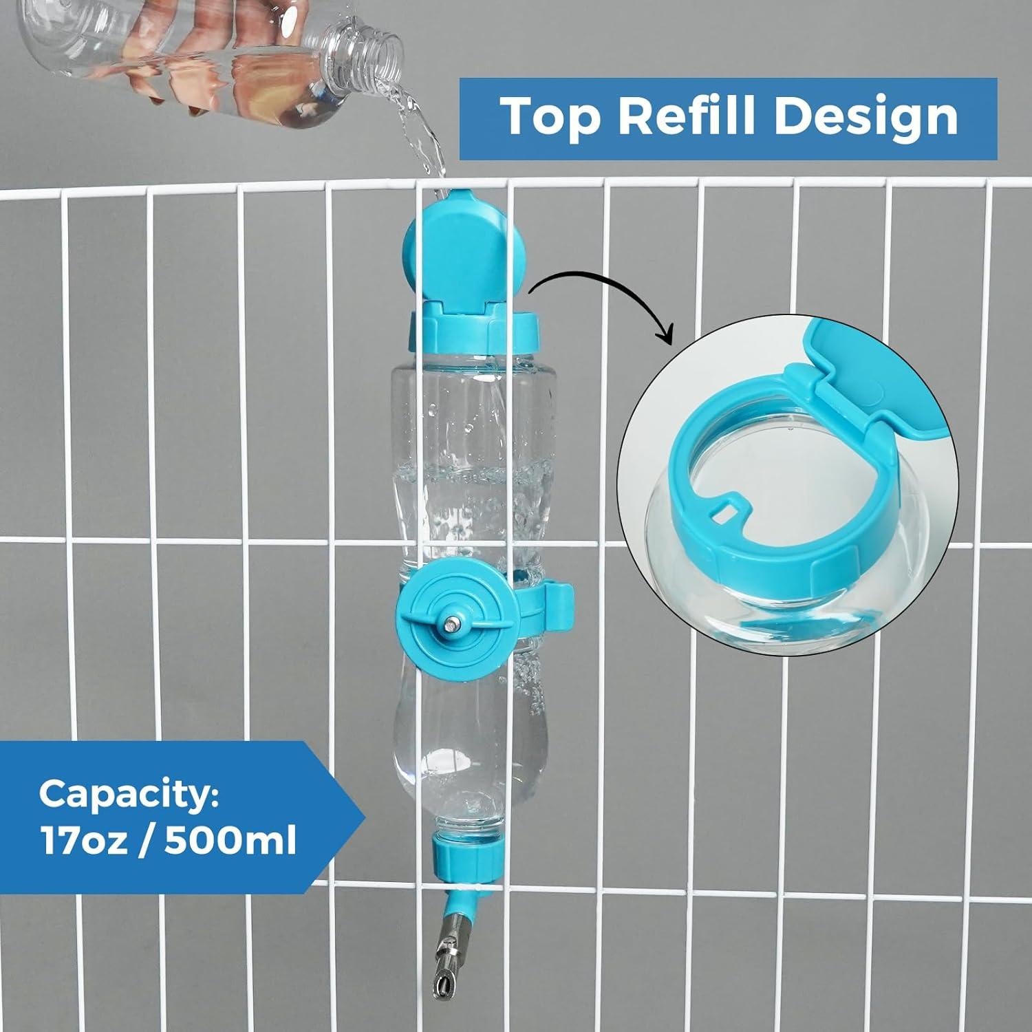 Dispensador de Agua VANNON 500ml para Loros y Roedores