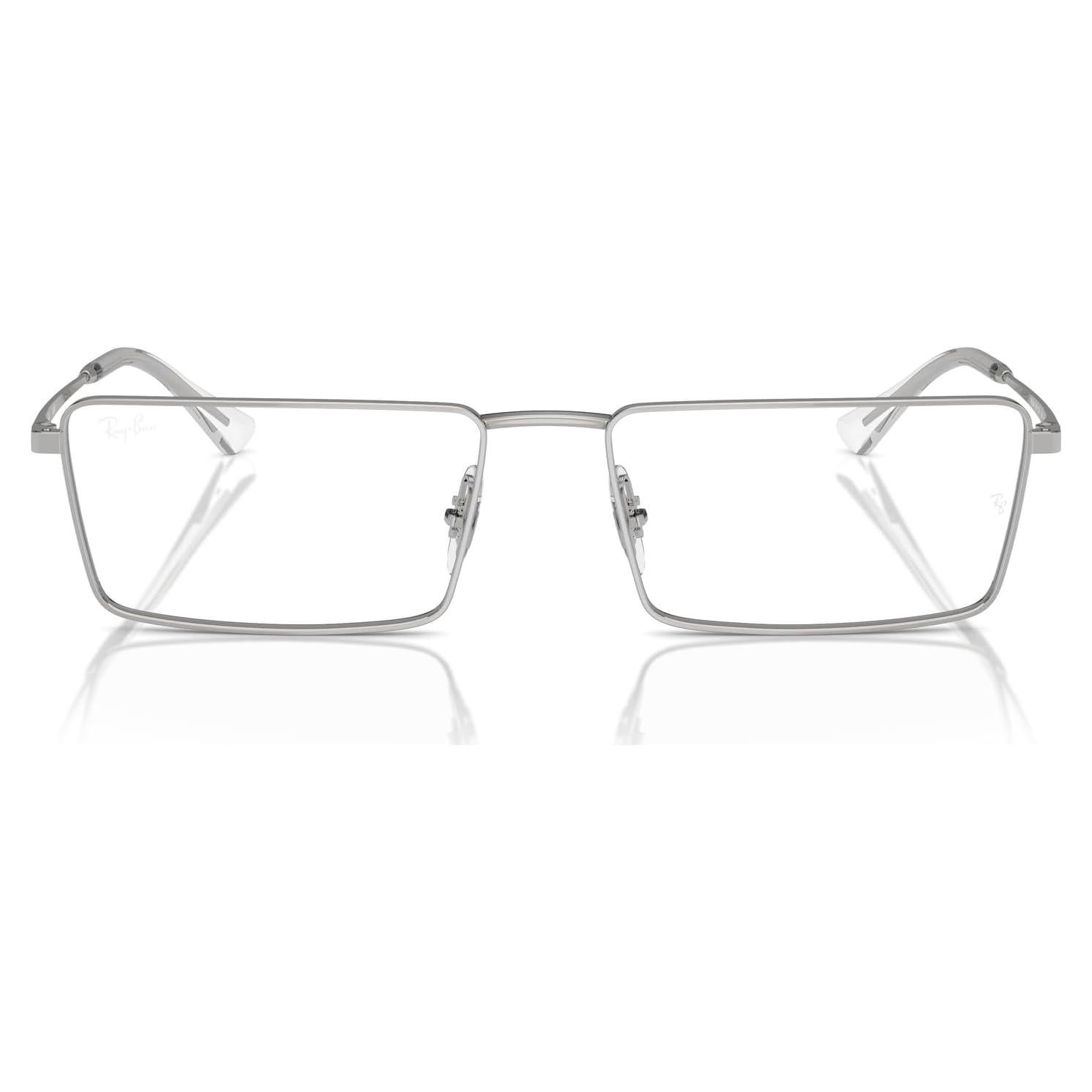 Gafas de Prescripción Ray-Ban RX6541 Emy Rectangulares Plateadas