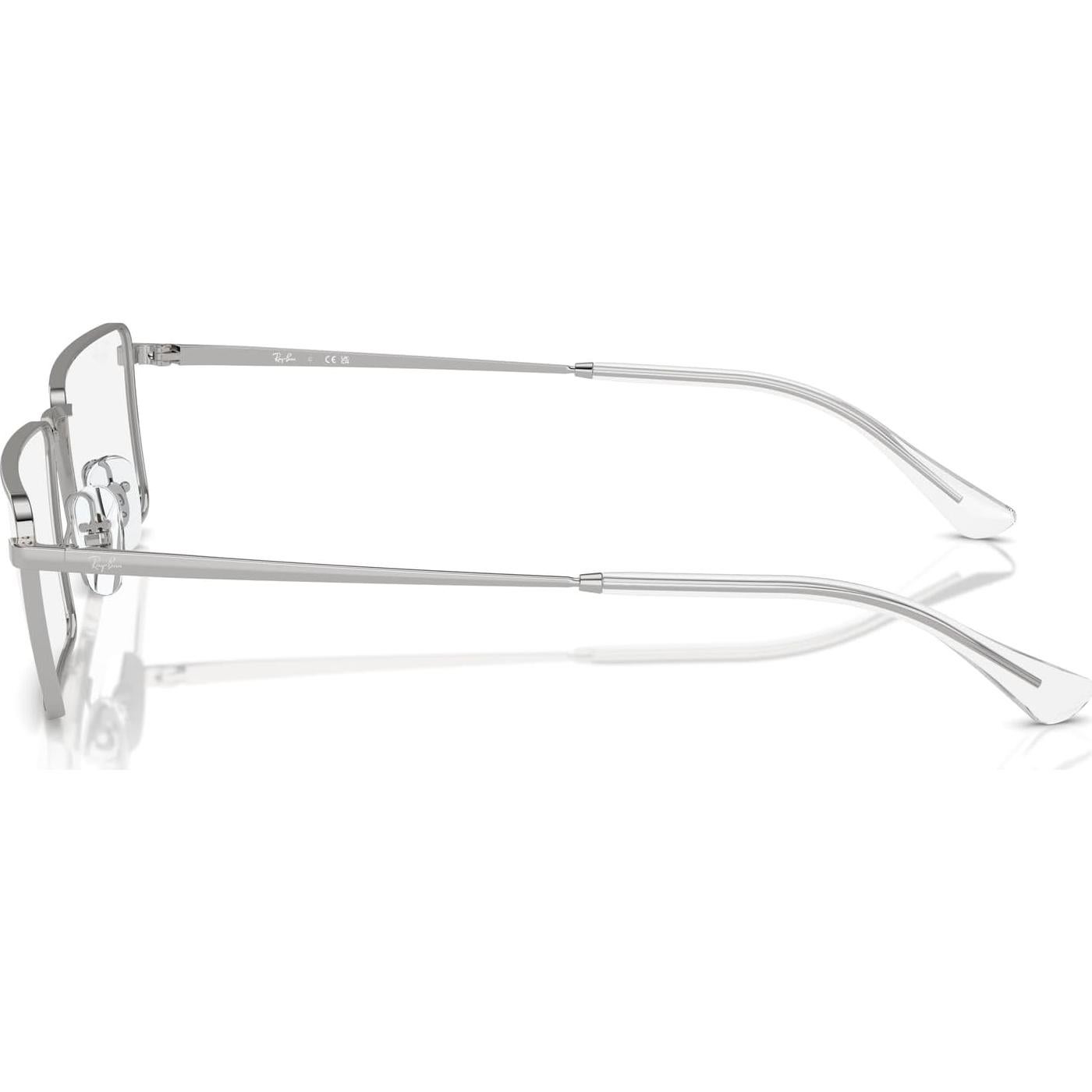 Gafas de Prescripción Ray-Ban RX6541 Emy Rectangulares Plateadas