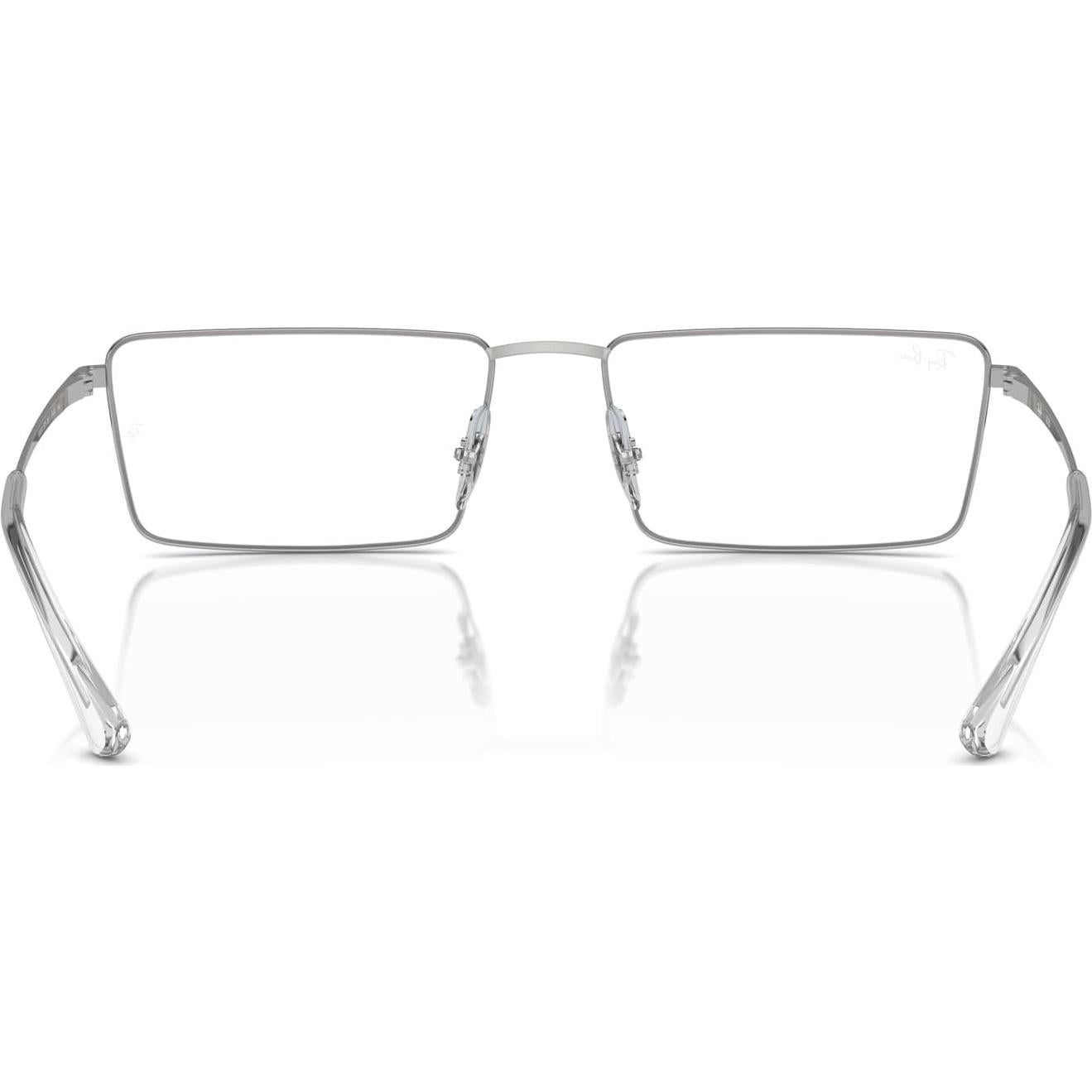 Gafas de Prescripción Ray-Ban RX6541 Emy Rectangulares Plateadas