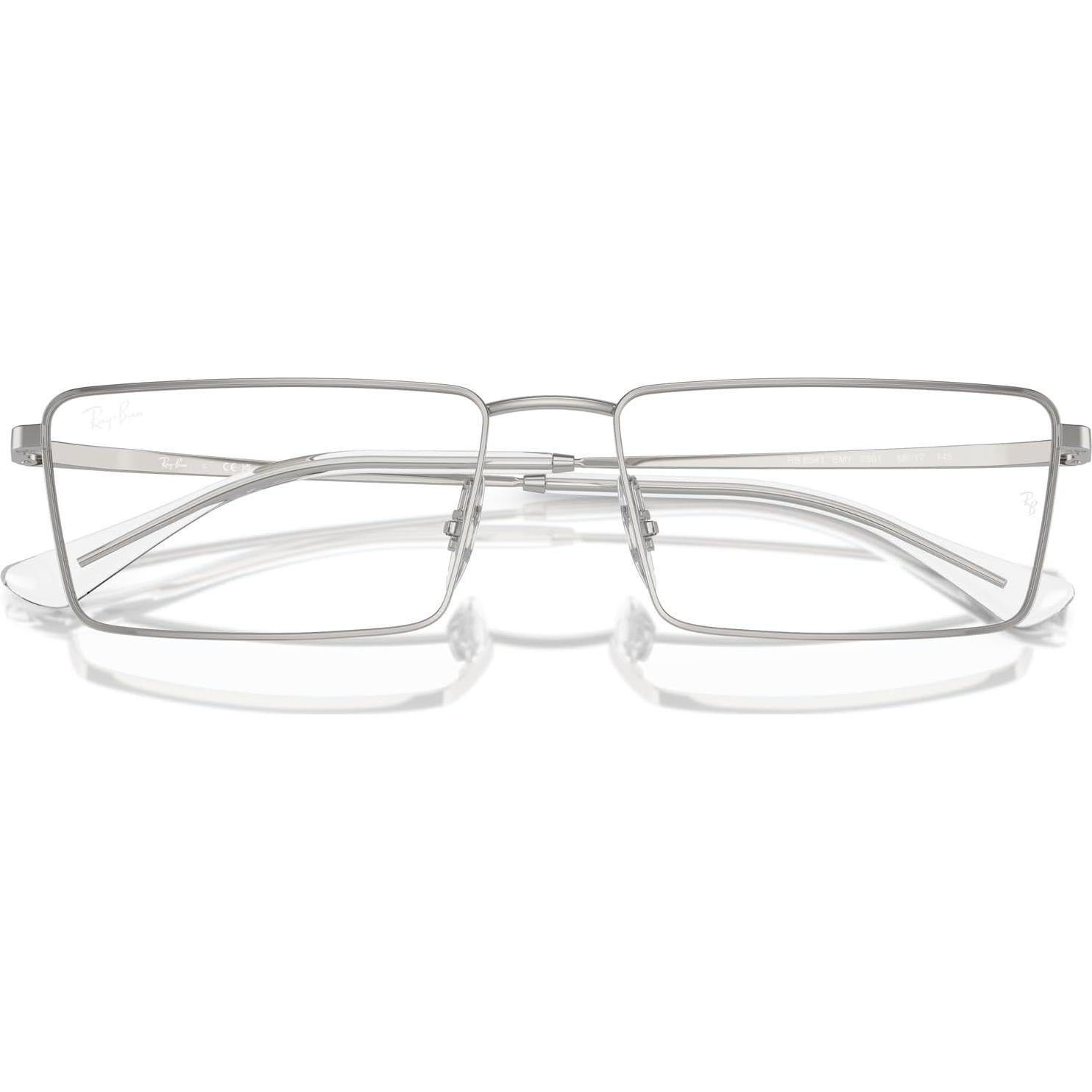 Gafas de Prescripción Ray-Ban RX6541 Emy Rectangulares Plateadas