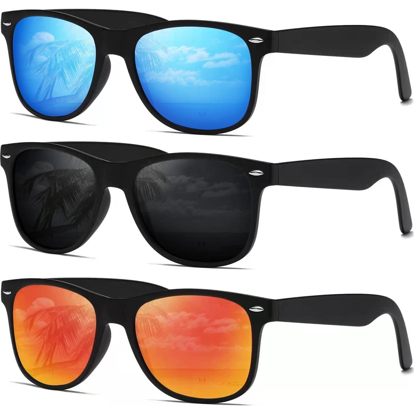 Gafas de sol polarizadas DEMIKOS unisex retro UV400 azul