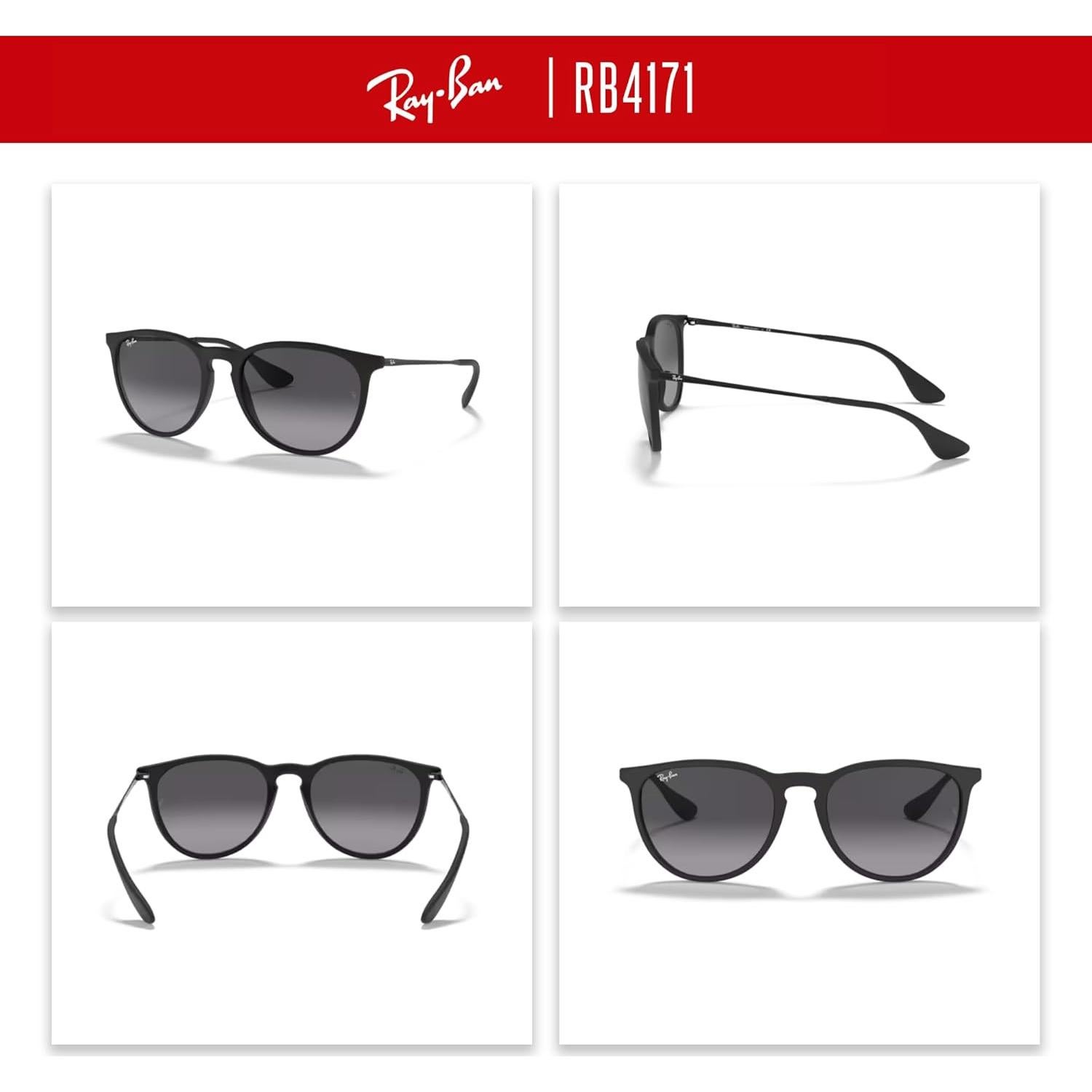 Gafas de sol Ray-Ban RB4171 Erika redondas para mujeres + kit de cuidado