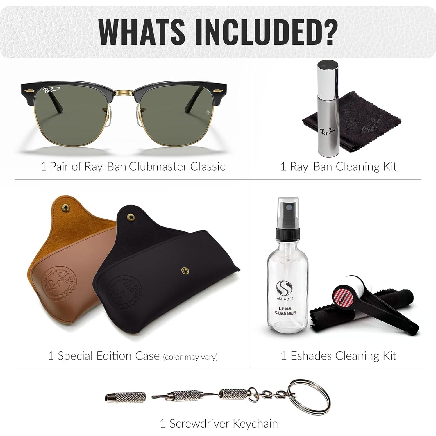 Gafas de Sol Ray-Ban RB3016 Clubmaster Polarizadas 51mm