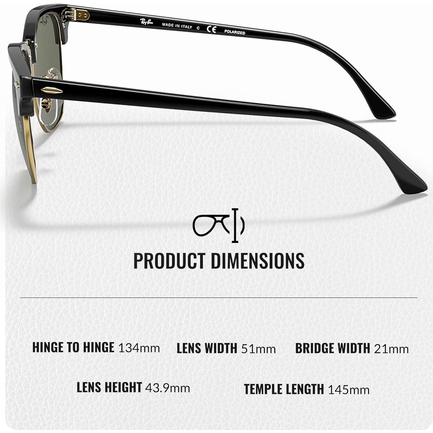 Gafas de Sol Ray-Ban RB3016 Clubmaster Polarizadas 51mm