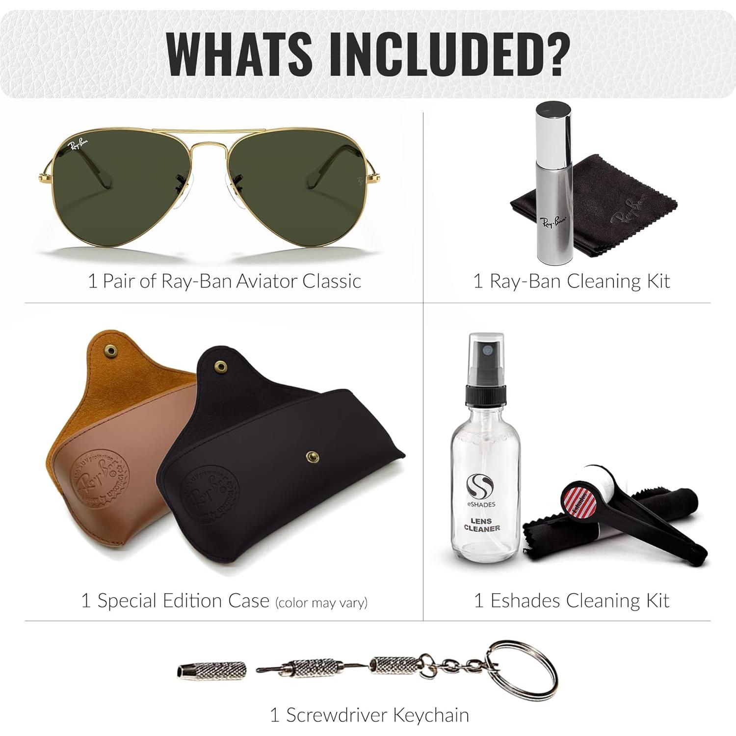 Gafas de Sol Ray-Ban RB3025 Aviador 58mm Verde G-15