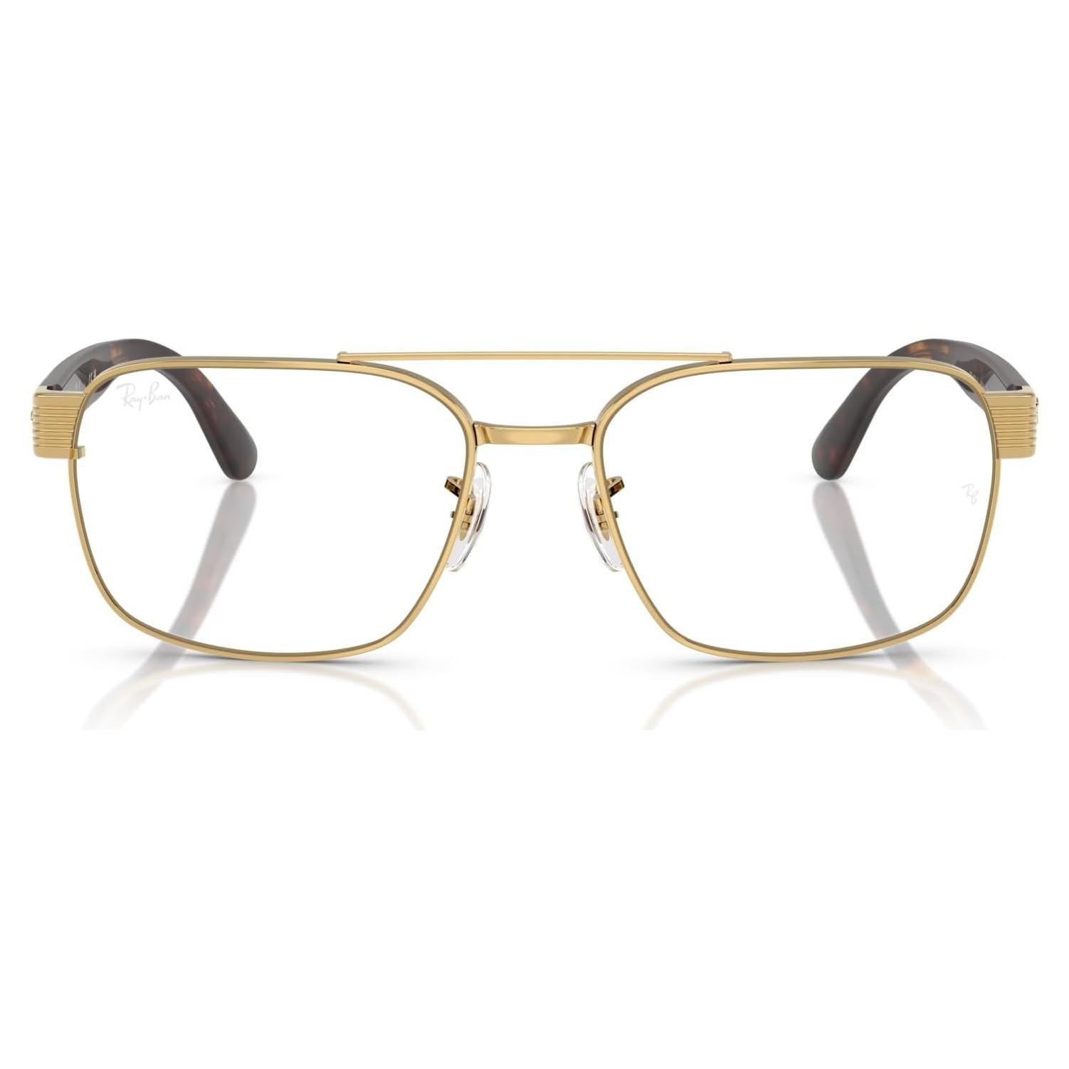 Gafas de Prescripción Ray-Ban RX3751V Cuadradas Doradas 58mm