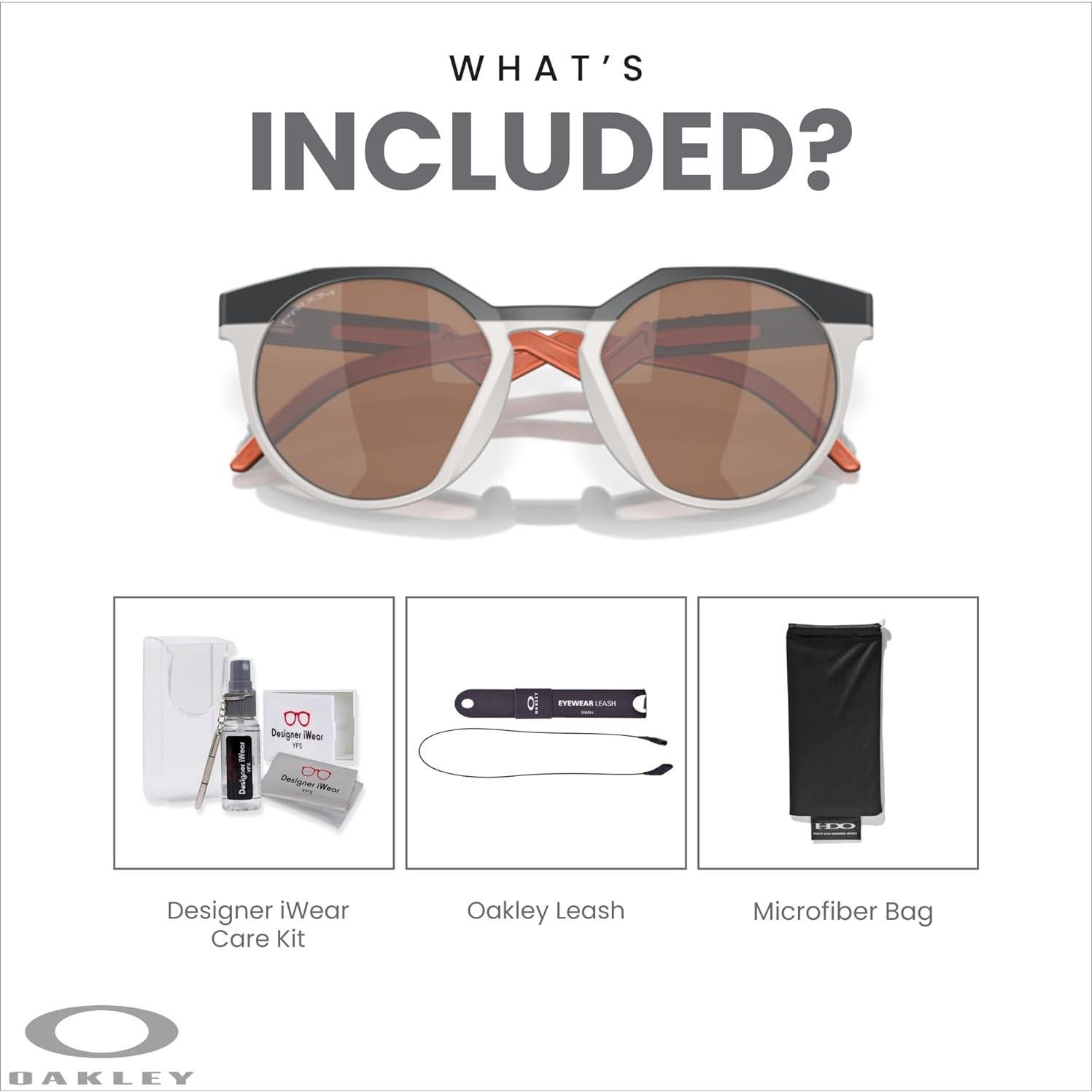 Gafas de sol redondas Oakley OO9242 HSTN 52mm para hombres + kit iWear