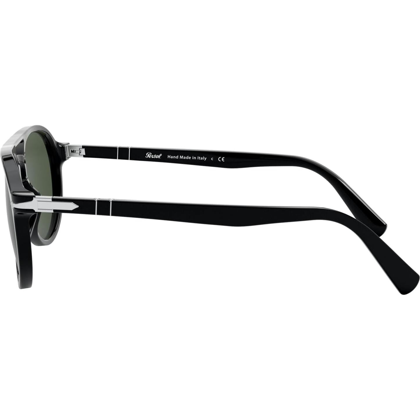 Gafas de sol Persol PO3235S Aviador Negro Verde 55mm