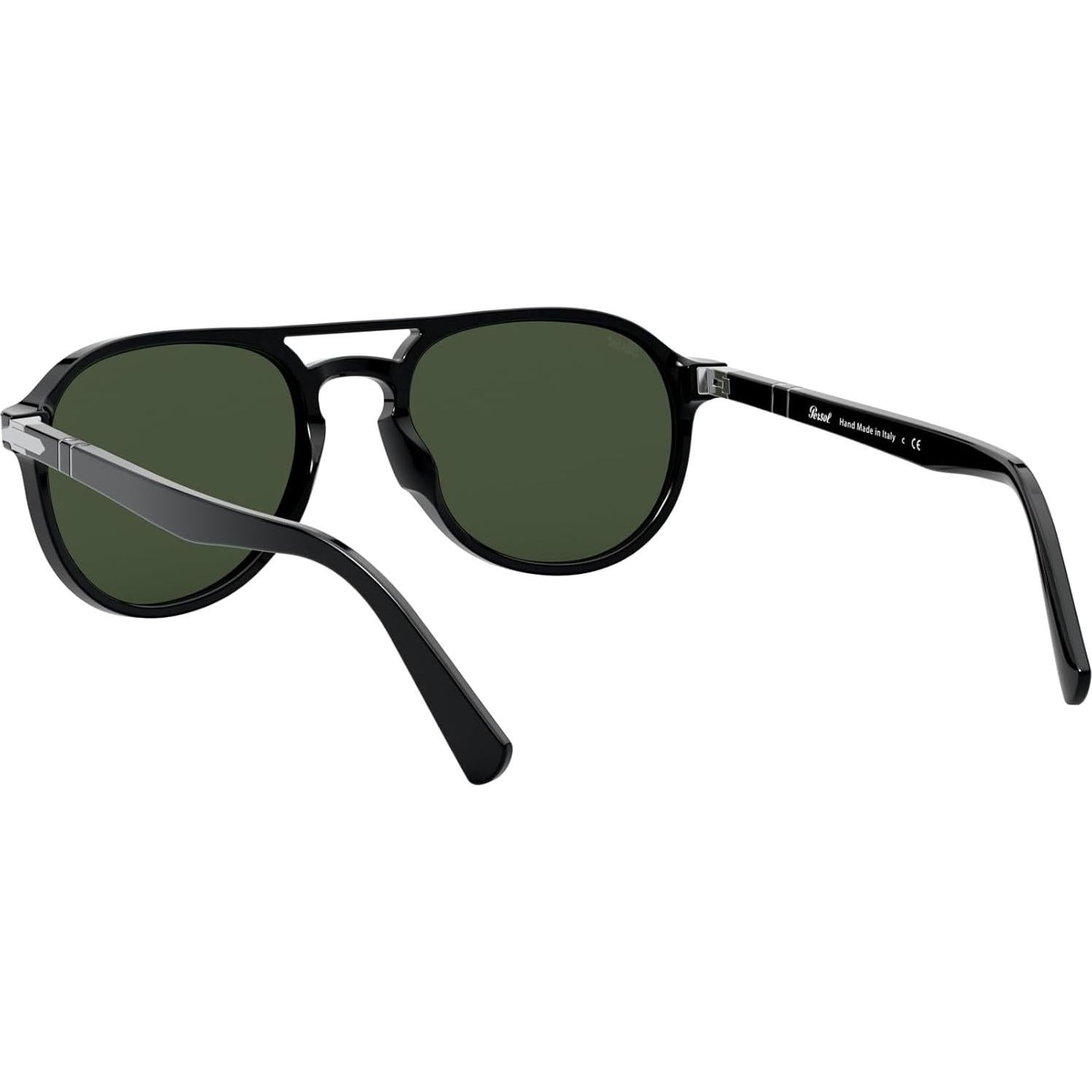 Gafas de sol Persol PO3235S Aviador Negro Verde 55mm