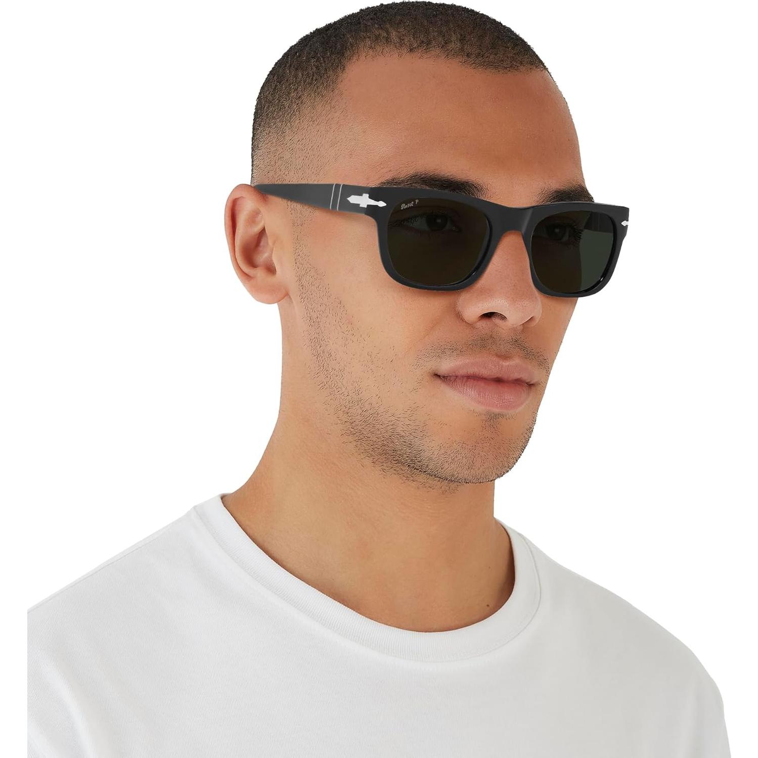 Gafas de Sol Persol PO3269S Cuadradas Negro Verde 52mm