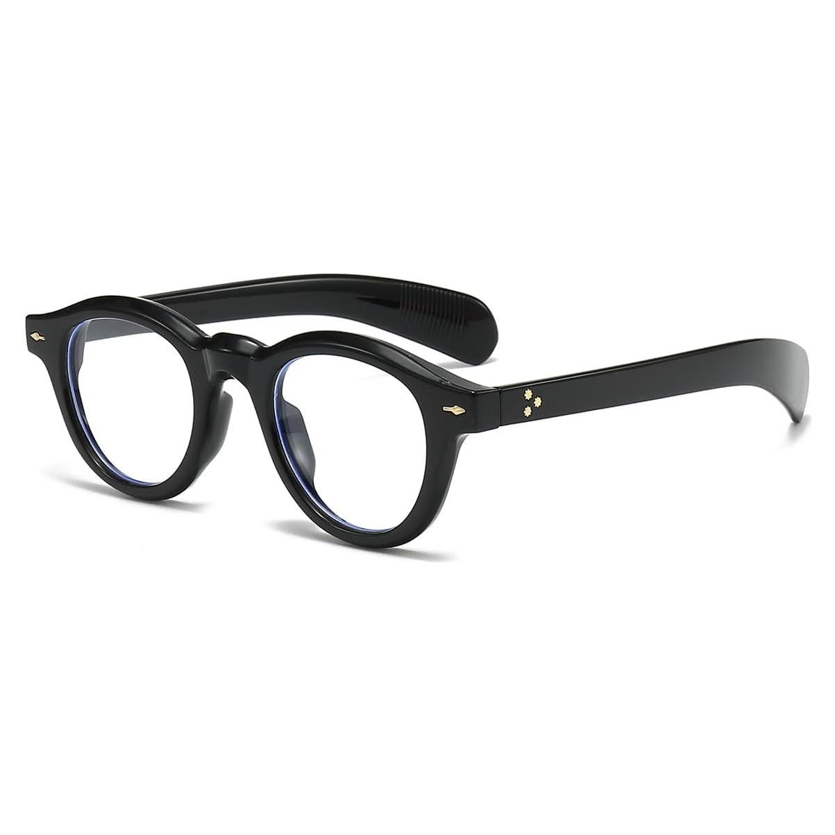 Gafas de Luz Azul NIDOVIX Redondas Unisex con Montura Gruesa