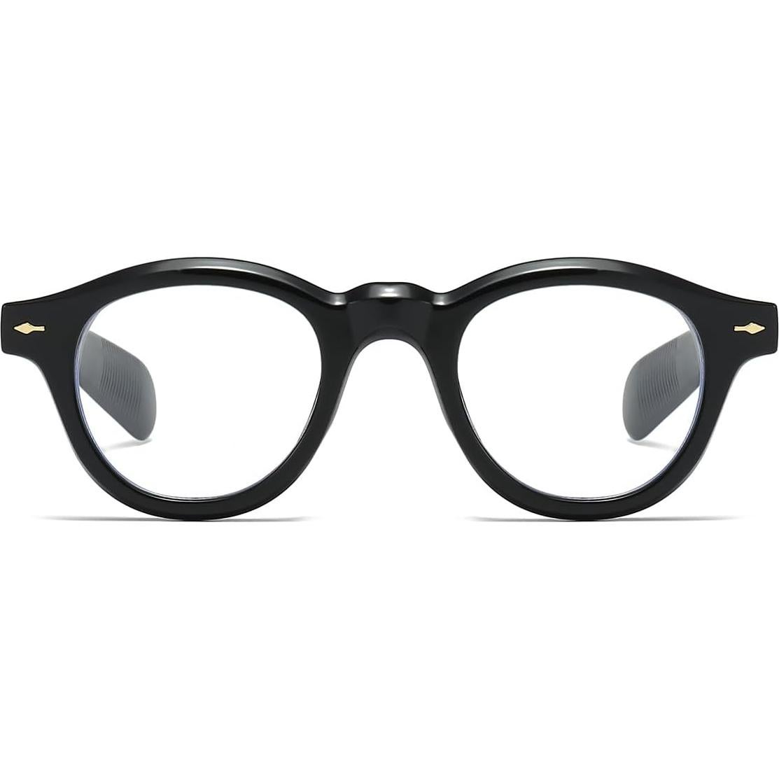 Gafas de Luz Azul NIDOVIX Redondas Unisex con Montura Gruesa