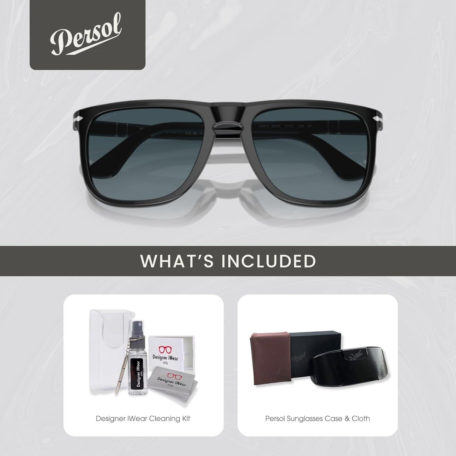 Gafas de Sol Persol PO3336S Unisex Polarizadas + Kit de Limpieza