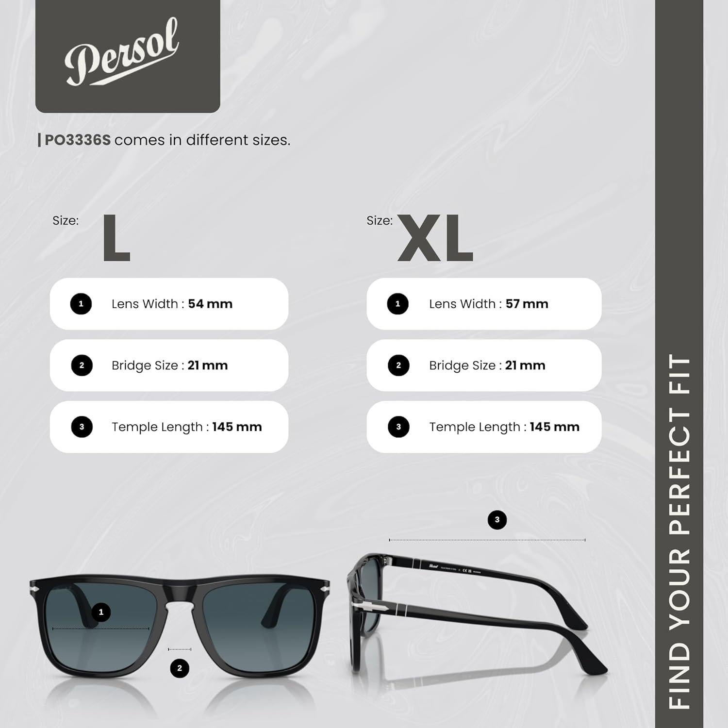 Gafas de Sol Persol PO3336S Unisex Polarizadas + Kit de Limpieza