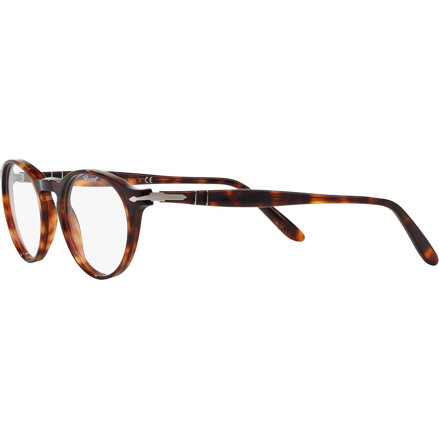 Montura de Gafas Recetadas Redondas Persol PO3092V Habana 50mm