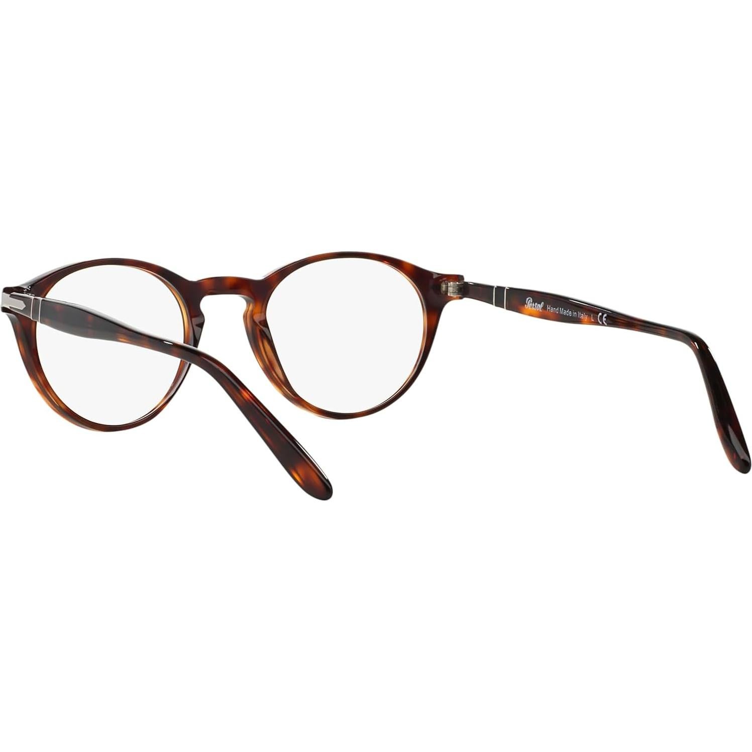 Montura de Gafas Recetadas Redondas Persol PO3092V Habana 50mm