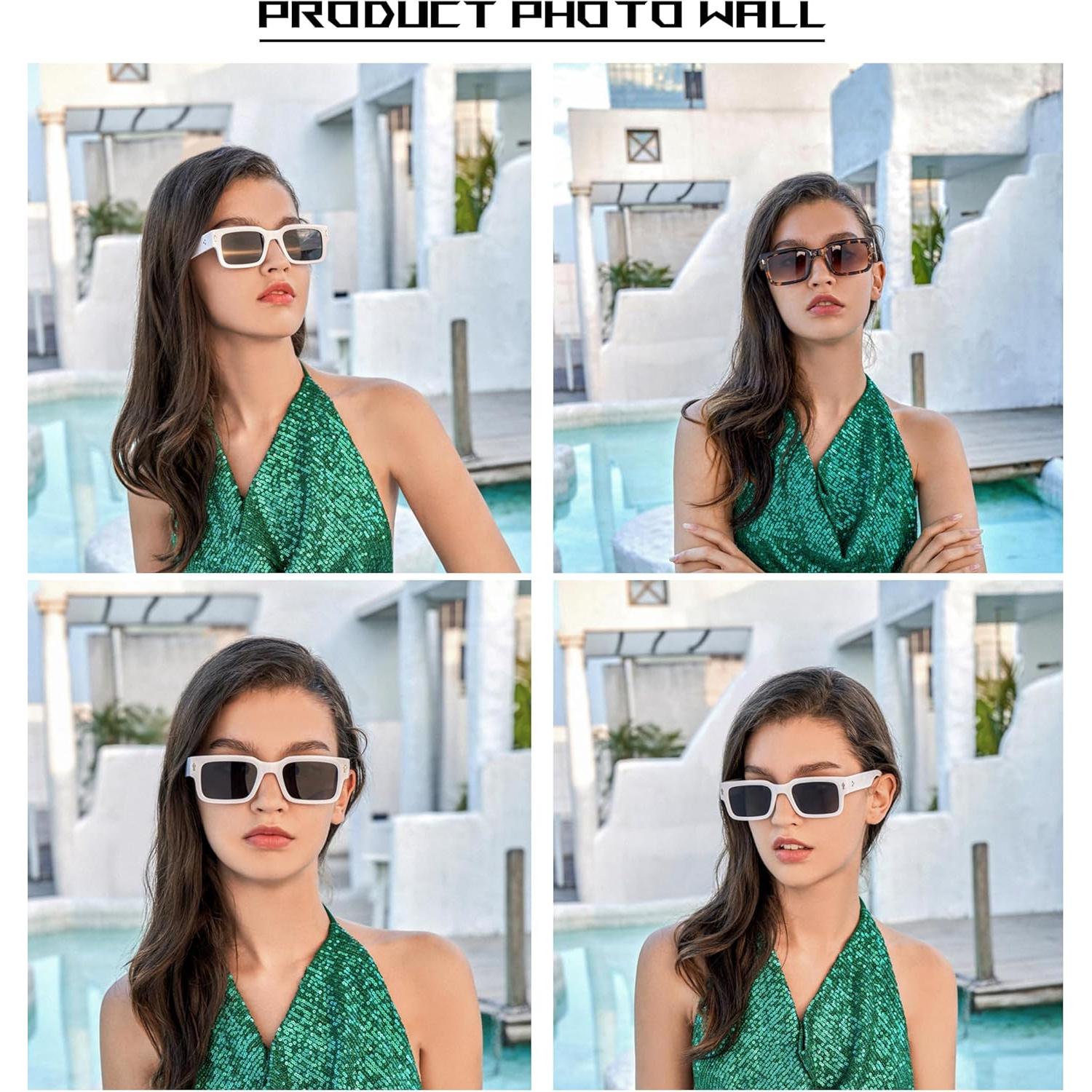 Gafas de sol cuadradas GOBIGER UV400 unisex modernas