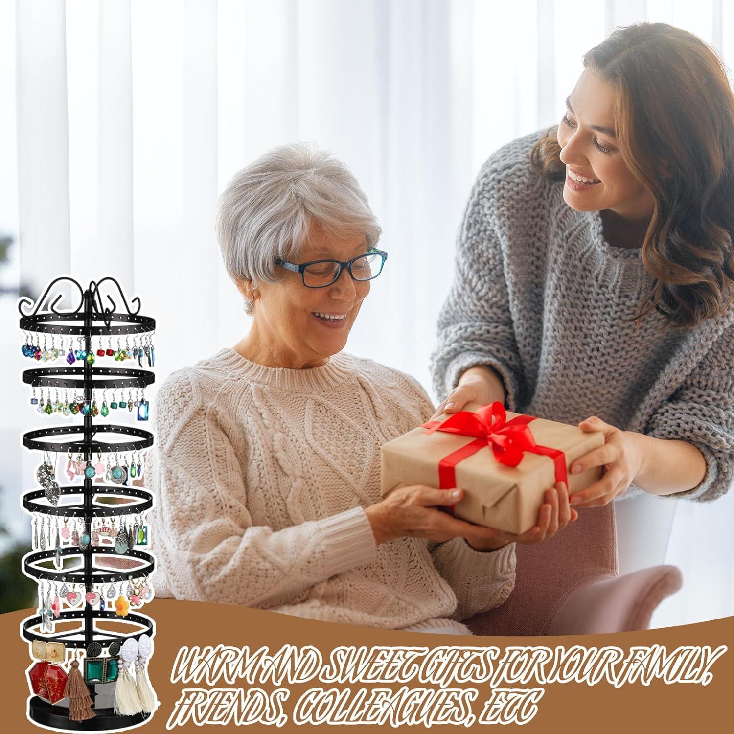 Organizador de Joyería Menkxi Soporte Giratorio 2 Pcs 16x50cm