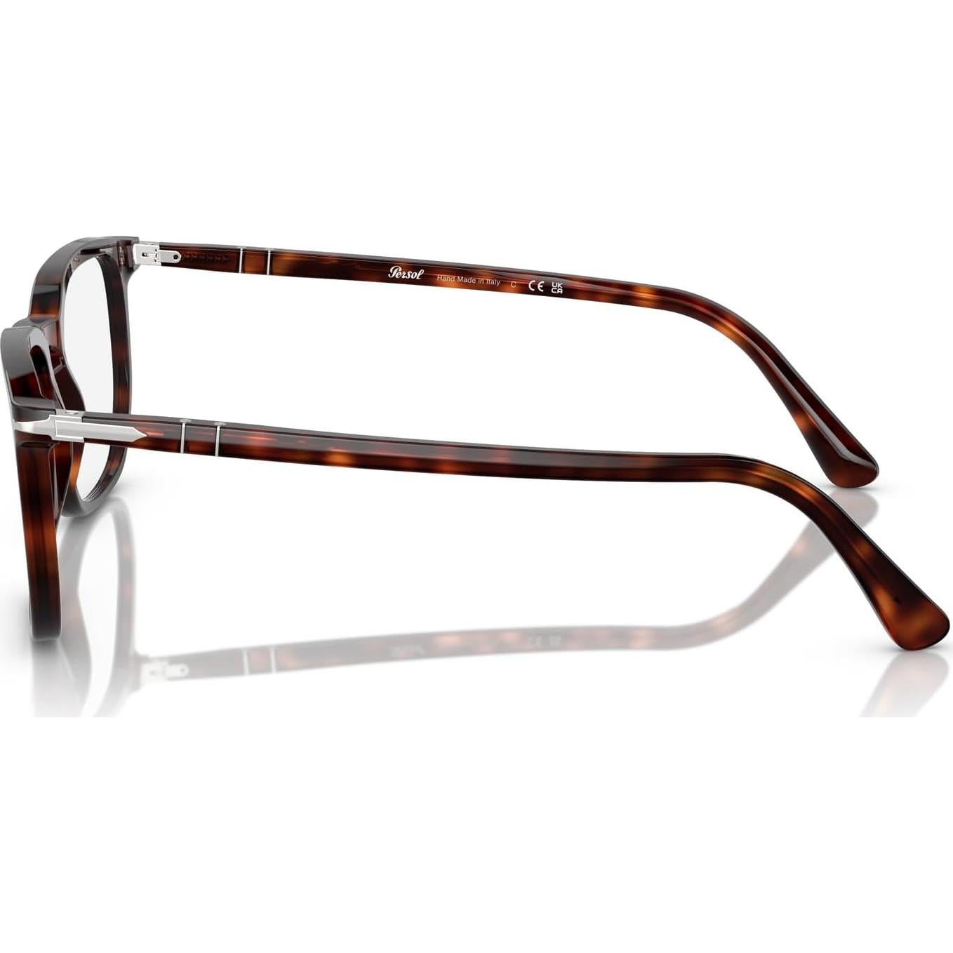 Montura de Gafas Recetadas Redondas Persol PO3339V Habana 56mm
