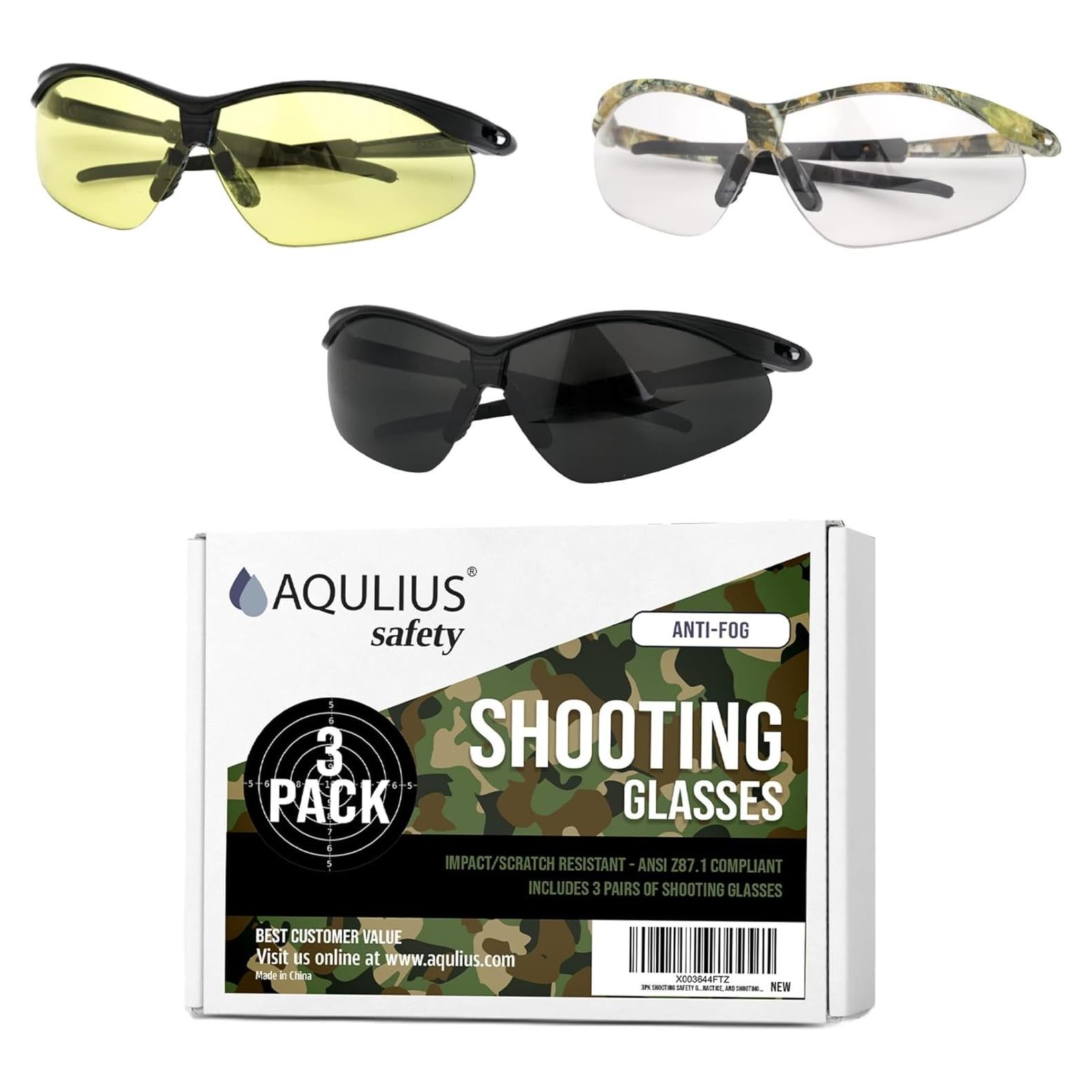 Gafas de Tiro Aqulius 3pk - Seguridad Ocular Táctica