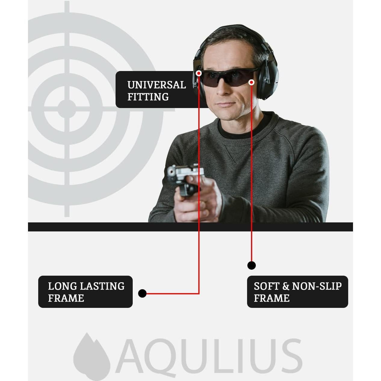 Gafas de Tiro Aqulius 3pk - Seguridad Ocular Táctica