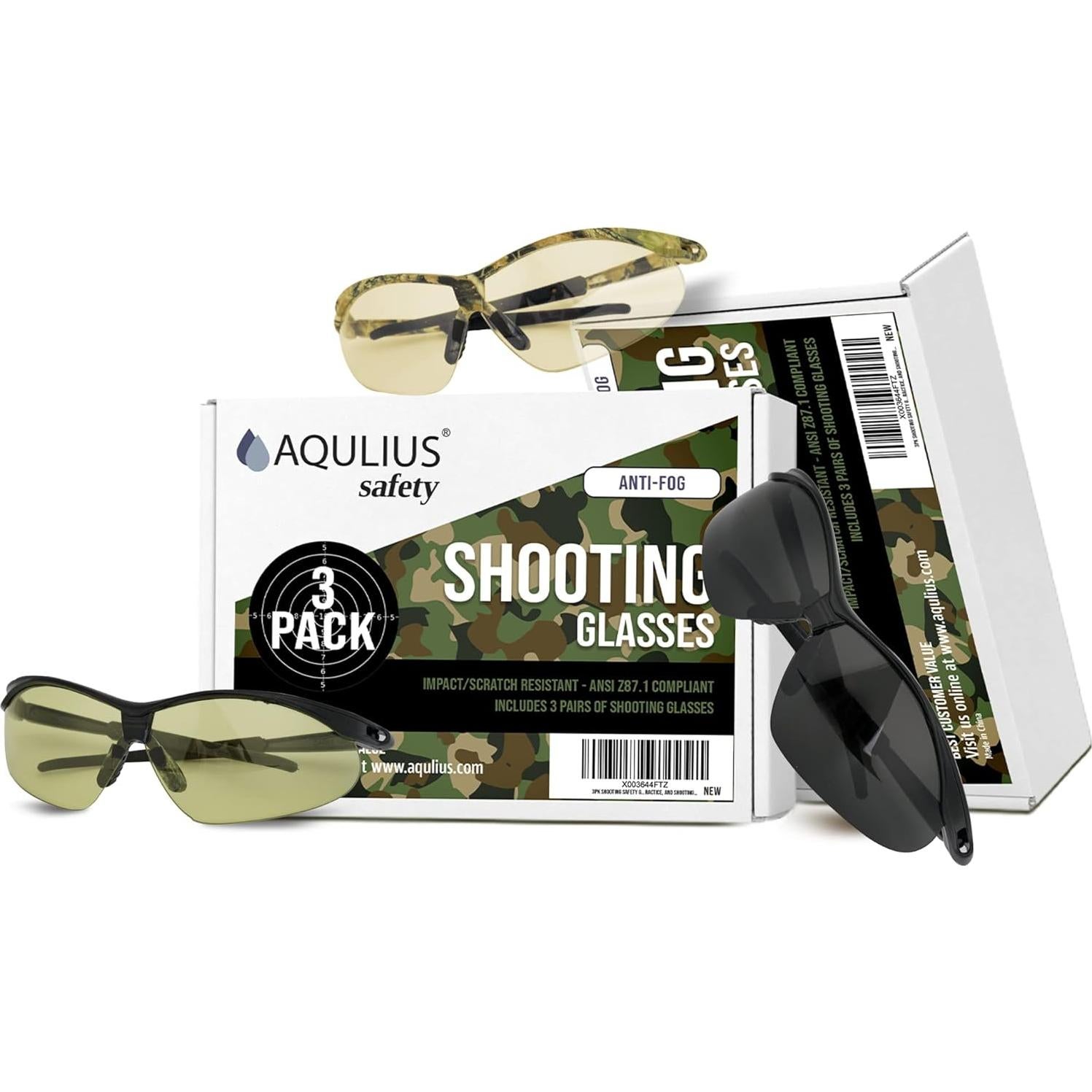 Gafas de Tiro Aqulius 3pk - Seguridad Ocular Táctica